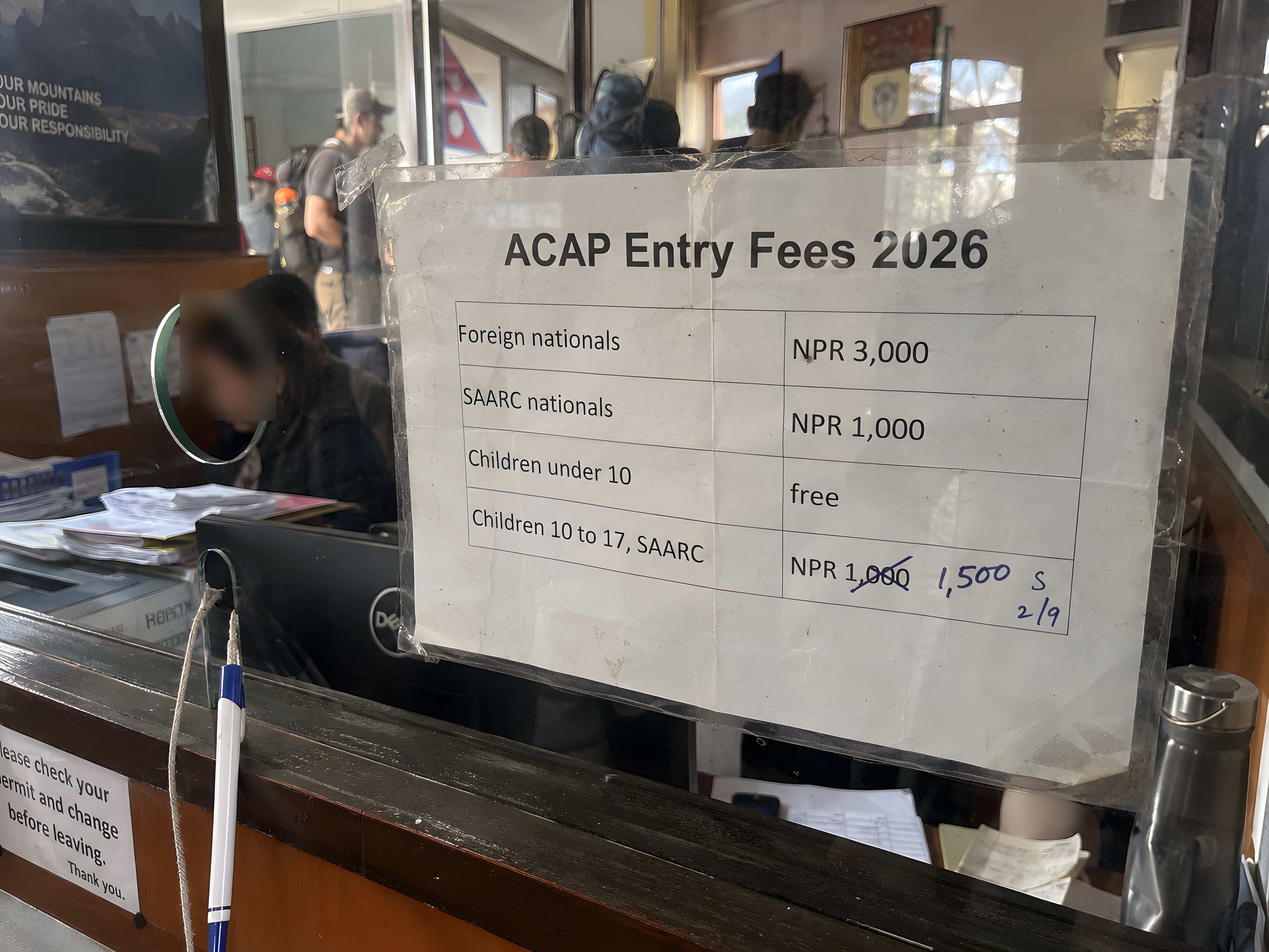 ACAP child rate, corrected